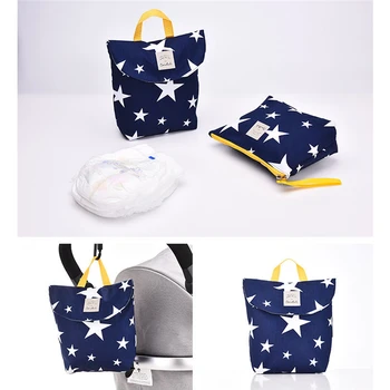 

Multifunctional Wet Dry Bag Cloth Diaper Wet Storage Bags Baby Nappy Bags Reusable Printing Stroller Travel Handle Wetbags