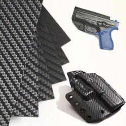 KYDEX-Placa de membrana de fibra de carbono, material de manga de cuchillo, placa termoplÃ¡stica, revestimiento de sarga de fibra de carbono, placa K importada