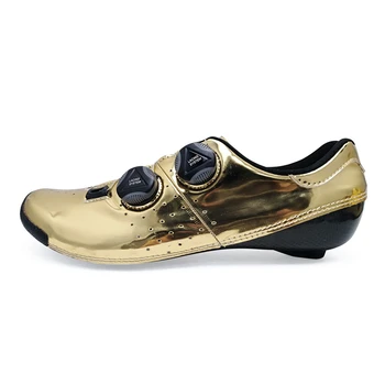 

Hyper City Cycling C3 Shinygold Road shoe Cycling shoe Carbon road shoe Carbon Cycling shoe Professional Road Lake BONT Verducci