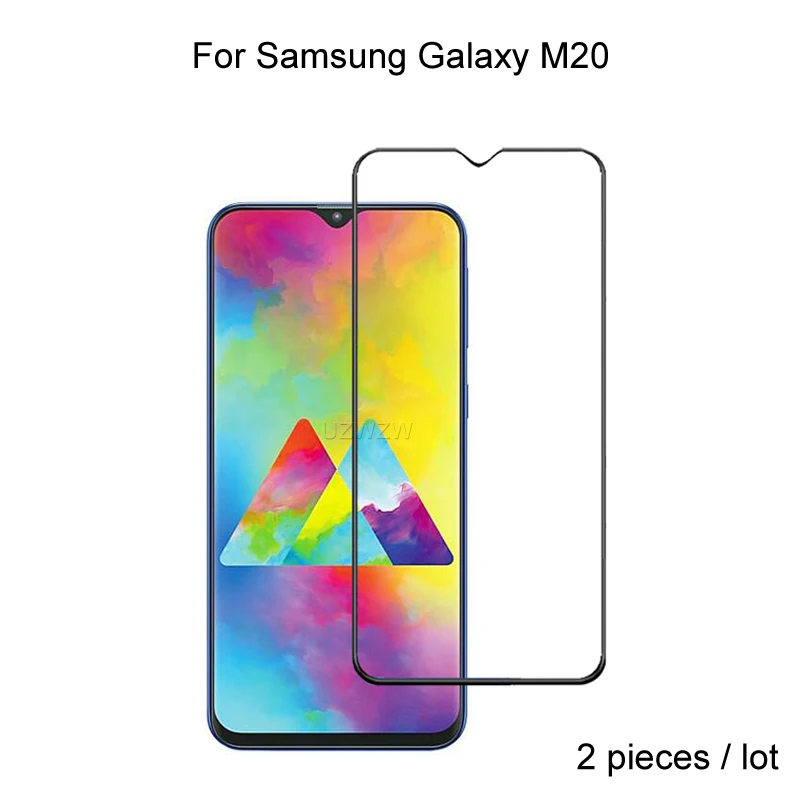 

2pcs Glass For Samsung M20 Full Cover Screen Protector Protective Tempered Glass For Samsung Galaxy M20 Tempered Glass