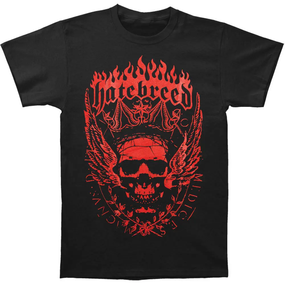 Hatebreed Мужская футболка с короной средняя черная новая весна лето |