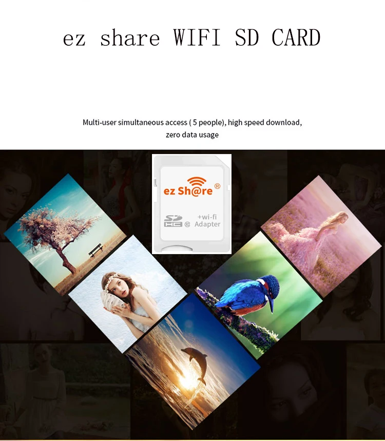 Специальное предложение прямые продажи ez share Wifi адаптер Wifi sd карта и кардридер можно использовать 8g 16g 32g без micro sd карты