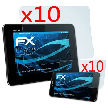 

10sets/lot Soft LCD Ultra Clear Screen Protector Film Guards For Asus Padfone Infinity A86 S X Tablet PF500KL Mini PF400CG Phone