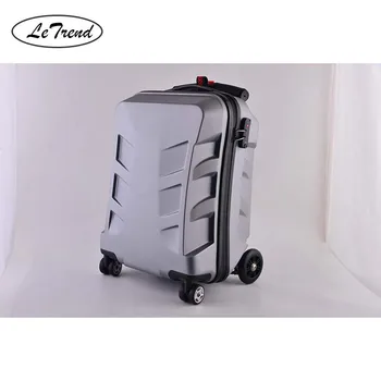 

LeTrend Multifunction skateboard Rolling Luggage Password Suitcase Wheels 20 inch Creative Cabin Trolley Computer Travel Bag
