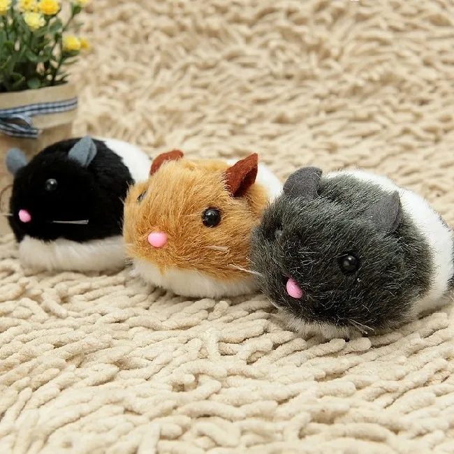 Новинка 1 шт. милый игрушечный Кот плюшевая Меховая игрушка встряхивание движения мышь питомец котенок забавное движение крыса маленькая интерактивная игрушка для укуса - Цвет: random