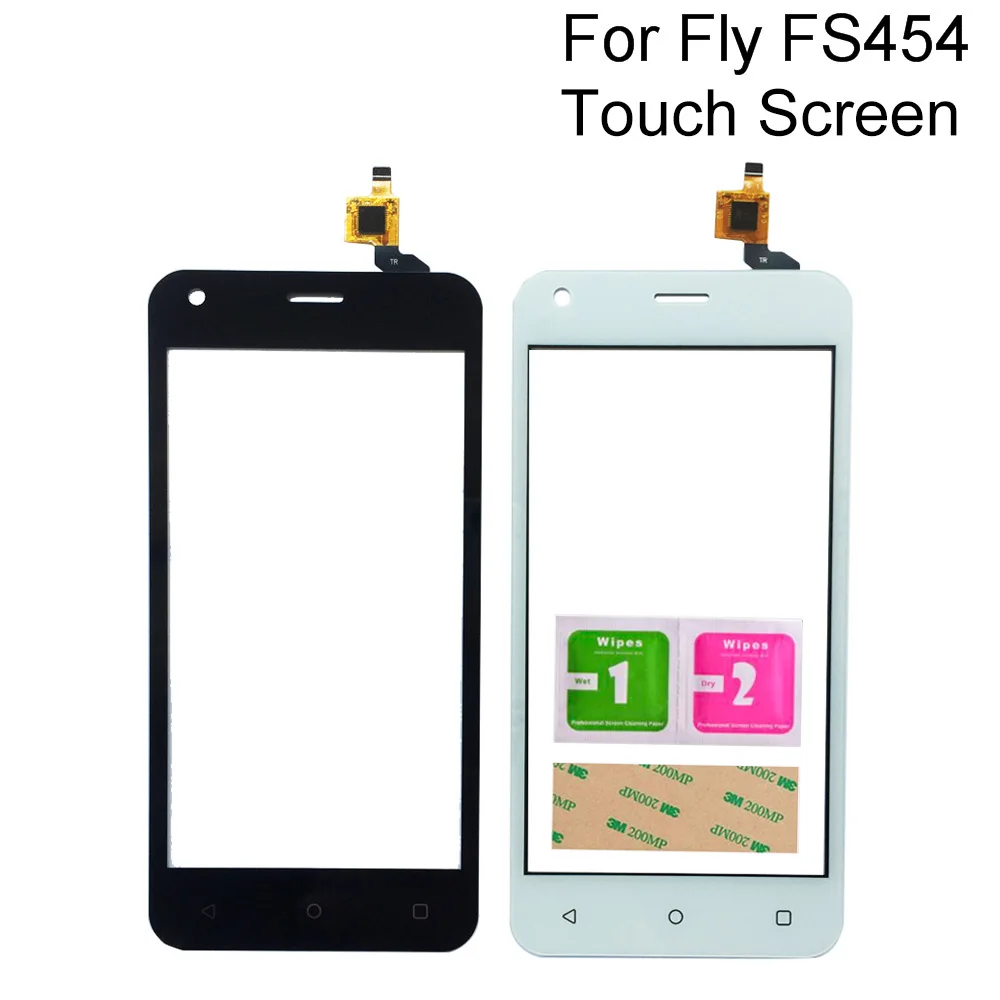 Сенсорный экран для Телефона Fly FS454 Nimbus 8 FS 454 сенсорный дигитайзер панель передняя