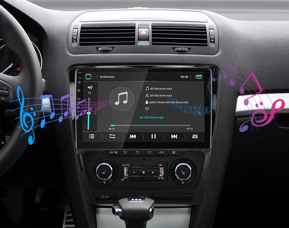 Cheap Jansite Android Car Radio for Skoda Octavia 2 A5 2008-2013 GPS navigation 4G Network WIFI audio player 2 din Radio Tuner 16