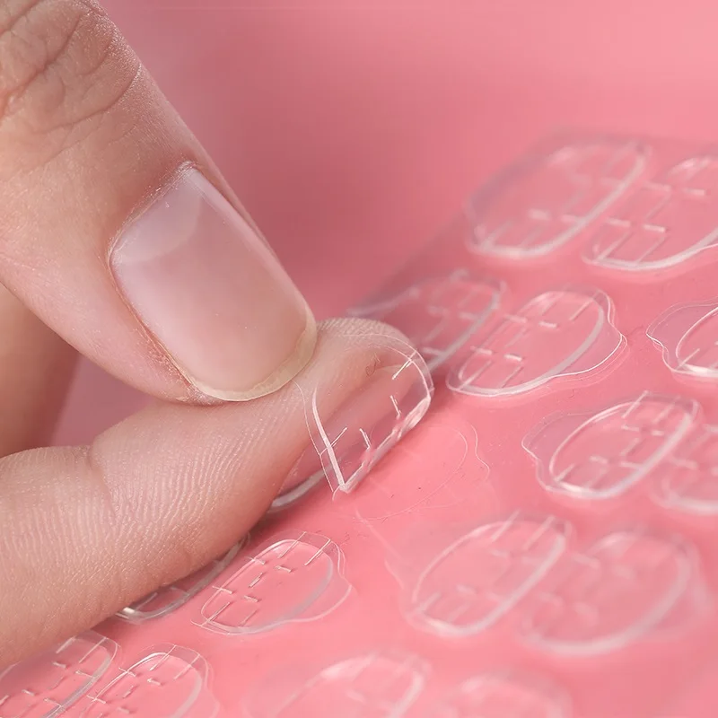 

5Sheet-10Sheet Transparent Double Sided Adhesive Tapes Stickers False Fake Nails Sticker Nail Tips Extension Stick Tools