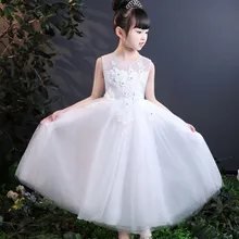 Нарядное платье принцессы для девочек; детская одежда; vetement fille; праздничное длинное строгое платье для детей на день рождения