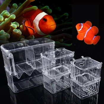 

Newest Fish tank Acrylic isolation box Breeding box large fighting fish spawning hatching delivery room for aquarium accessories