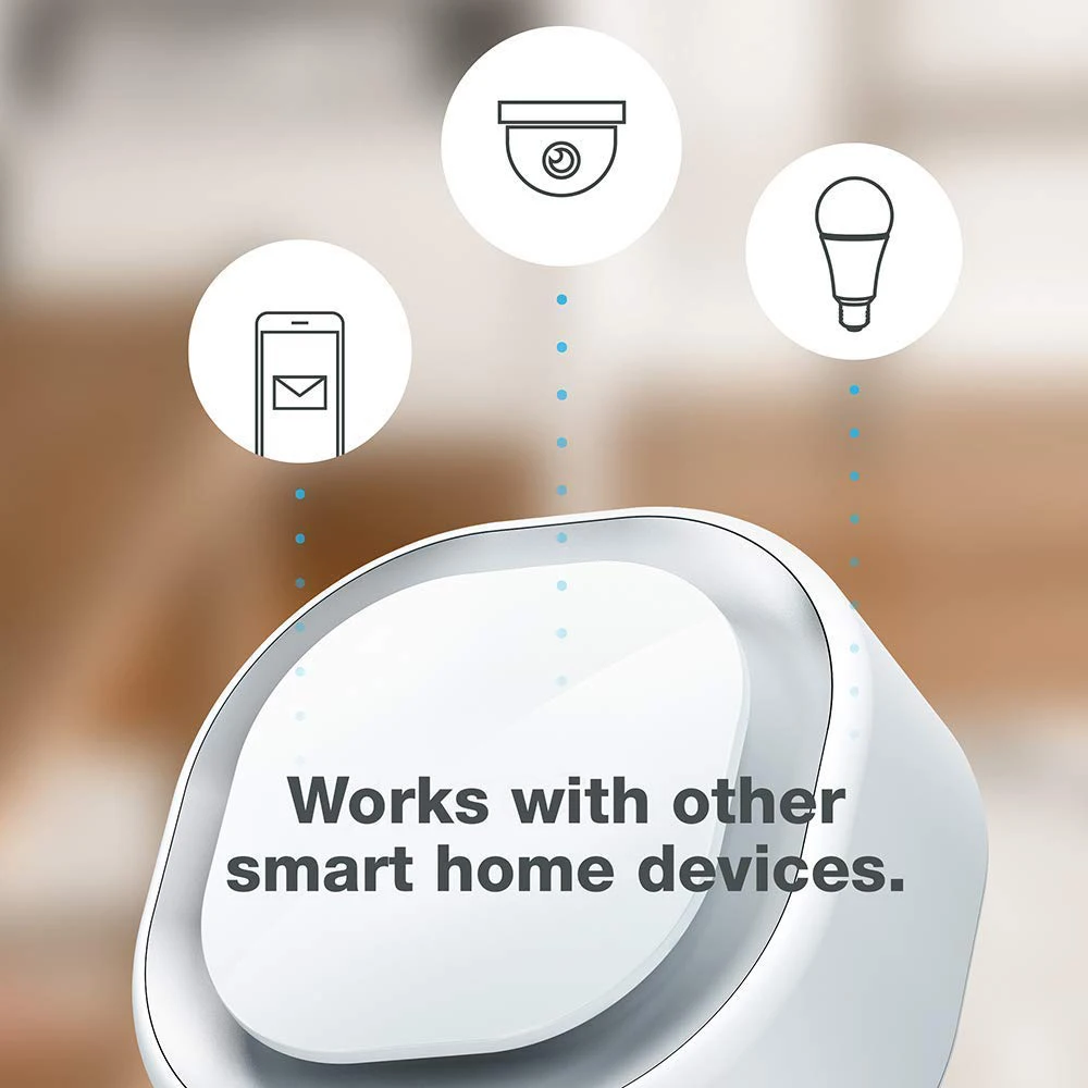 Z-Wave Doorbell 6 with Outdoor Button Z-Wave Plus Wall-Mounted Sound & Light Ring, Smart Home Wireless Chime