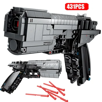 

431pcs City Police Technic Pistol Gun Assembly Building Blocks for Military The Signal Gun Bricks Gifts Toys for Boys