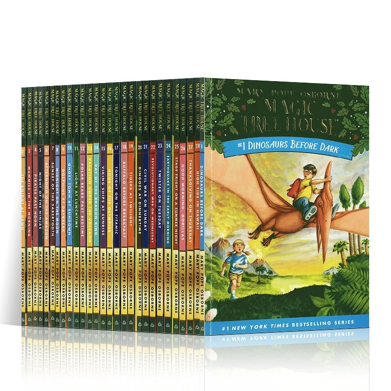 

28 Books/Set Magic Tree House 1-28 English Reading Books Children's English Chapter Bridge Book Story Education Pocket Read Gift