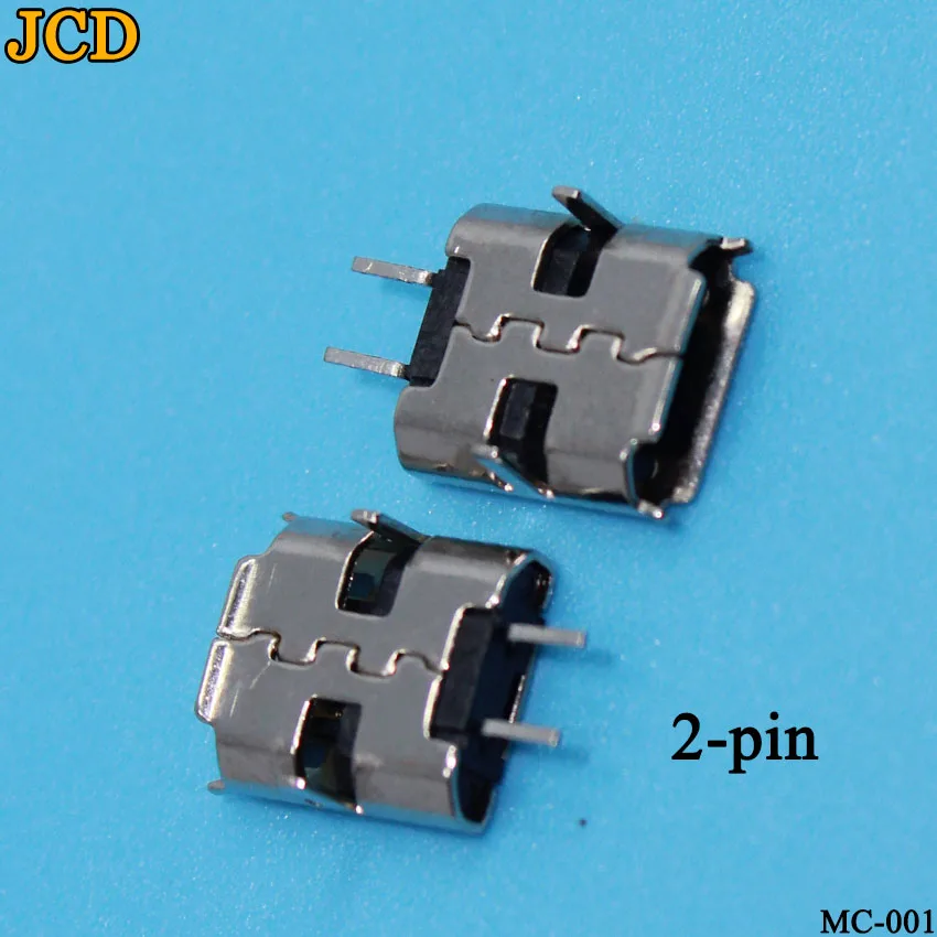 2pin-001 JCD 50 шт потребительских упаковок для микро USB 2pin типа B гнездовой разъем для мобильного телефона Micro USB разъем 2 контактный разъем зарядки - Цвет: 2pin-001