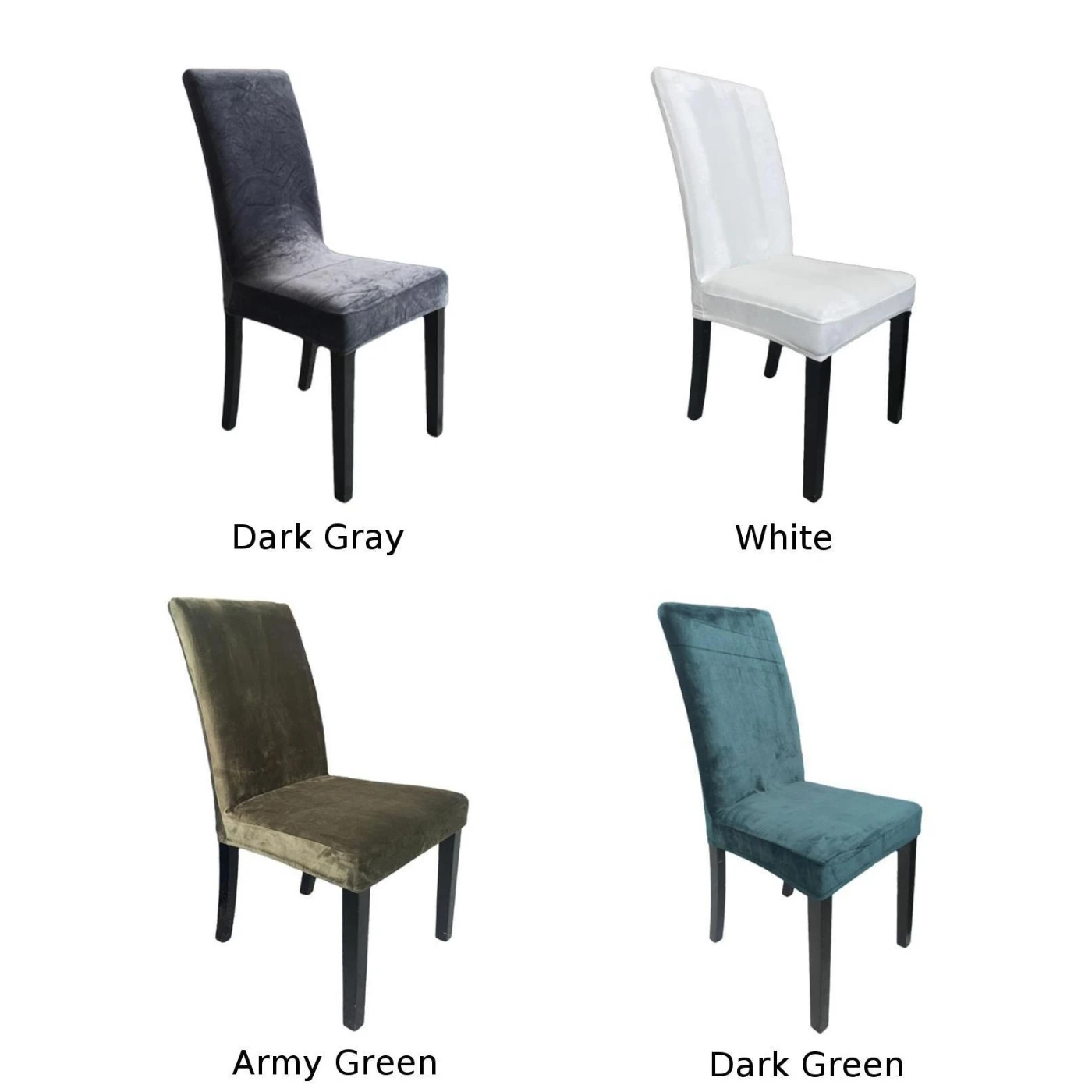 Нескользящие чехлы для стульев для свадьбы, банкета, дома, отеля, ресторана, столовой, вечерние, Стрейчевые Защитные чехлы для сидений, Декор