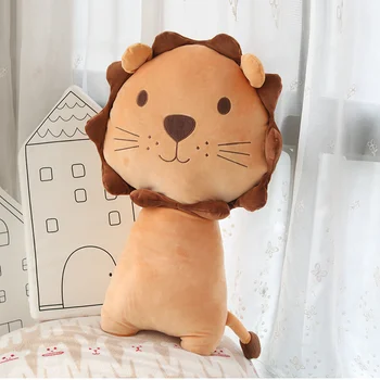 

75m Cute Cartoon Tiger &lion Plush Soft Pillow Kawaii lion Stuffed Animal Toys Lovely Doll for Kids Children Girls Birthday Gift