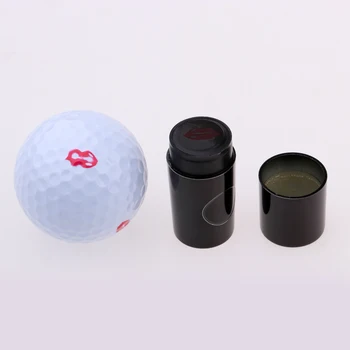 

2pcs Quick-dry Plastic Golf Ball Stamp Stamper Cute Paw & Lips Shape Marker Impression Seal Golf Club Accessories Symbol Gift