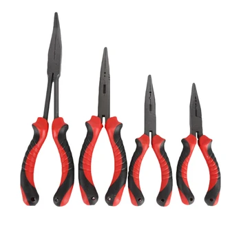 

TOYOBER Fishing Pliers Tools Equipment 3 Types Multi-functional Design Stainless Steel Ergonomic Handle Durable Pliers