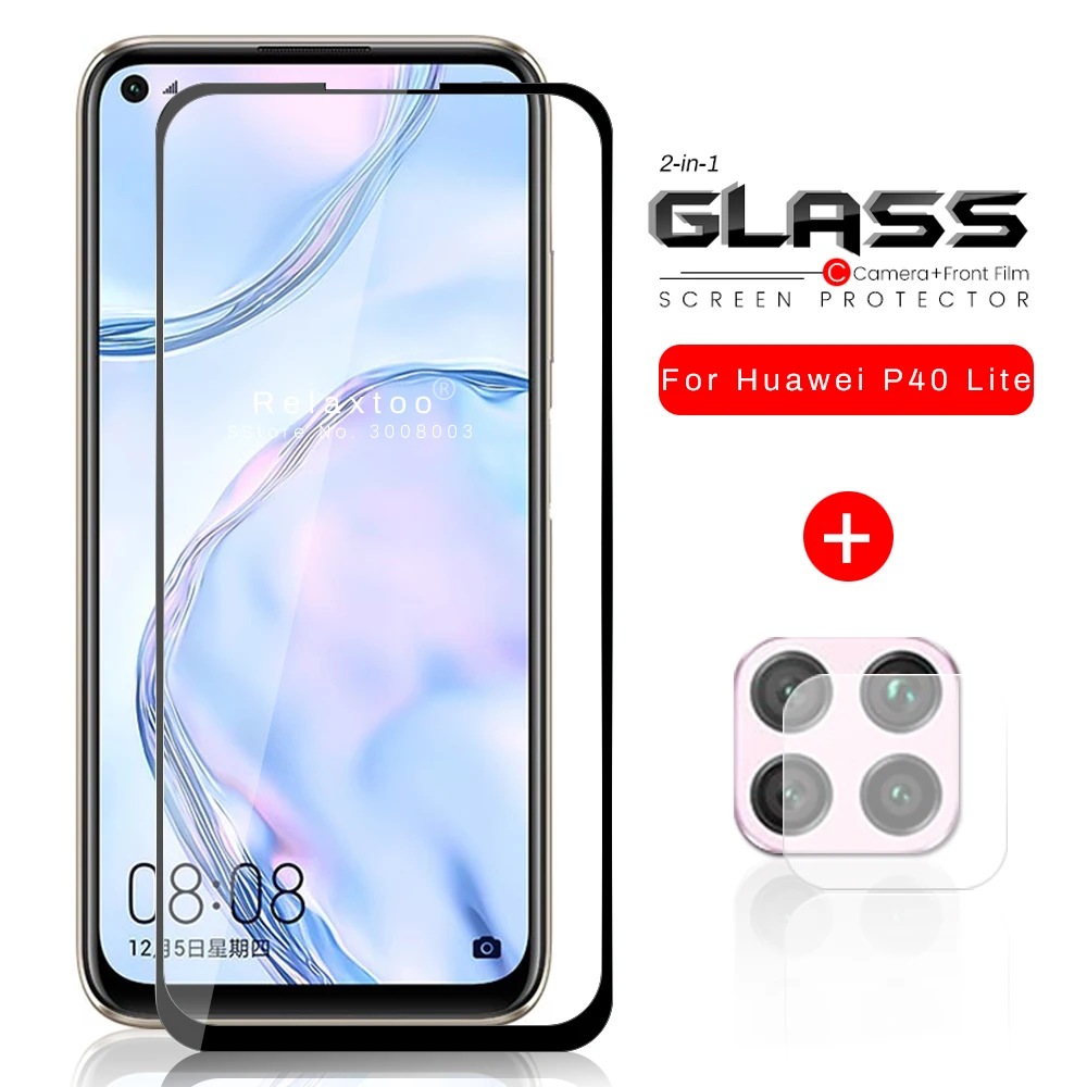Защитная пленка 2 в 1 для камеры huawei p 40 легкое Защитное стекло p40 lite p40lite tremp
