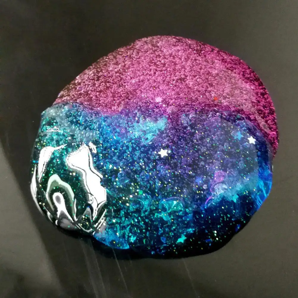 DIY Multicolor Crystal Mud Clay Super Light Soft Slime Putty Plasticine Sludge Stress Relief Toys Antistress Toys For Kids
