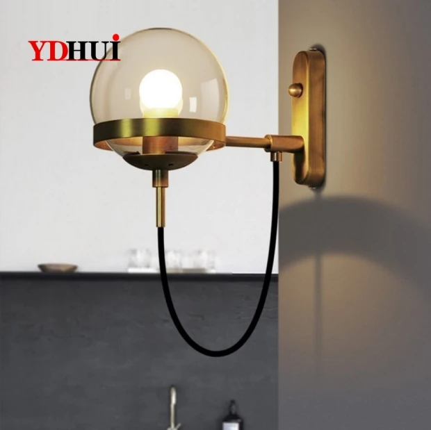 Скандинавский Ресторан настенная лампа пост современный простой отель