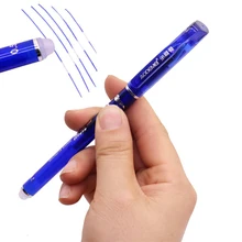 Гелевая ручка 3 шт. синие чернила стираемая ручка Канцелярия для учеников ручка для письма многофункциональная гелевая ручка 0,5 мм наконечник для письма плавно