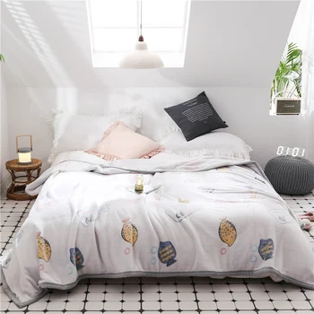 

Home Textile Cartoon Stitch Printed Cartoon Blanket for Kids Gift Drift bottle Stitch Coral Fleece Blanket Throw on Bed Sofa Boy