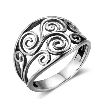 

Carofeez Vintage Hollowout Pattern Women Ring Fashion Jewelry Girl Gift