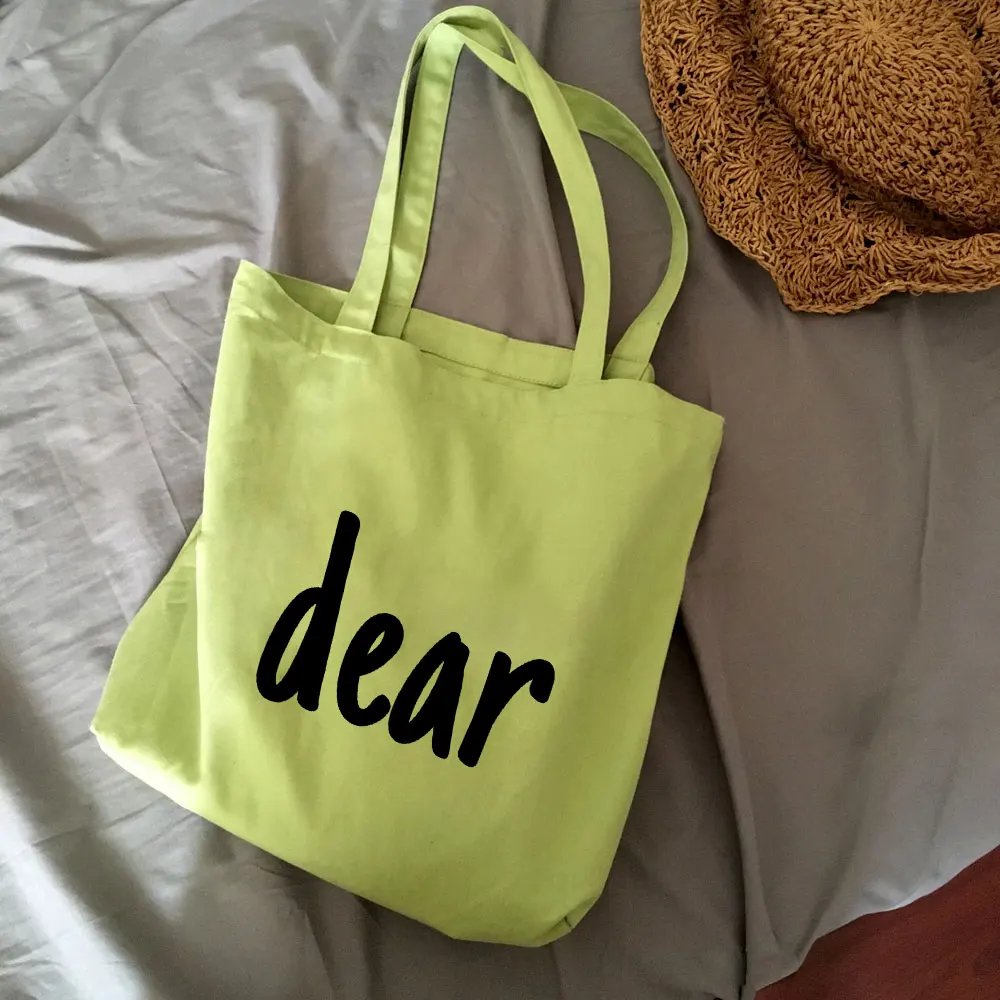 Буквенный логотип реклама на холсте сумка для покупок подарки складной reusablebag