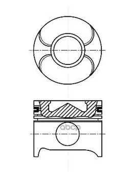 

Piston in set MB om611 612 Nural art. 87-117900-00