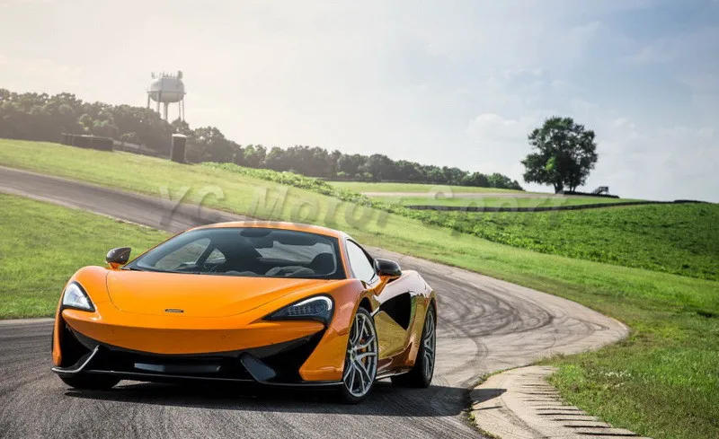 

Автомобильные аксессуары, OEM-стиль, передний бампер и верхняя крышка из углеродного волокна, подходит для 2016-2017 McLaren 570S, передний разветвитель губ