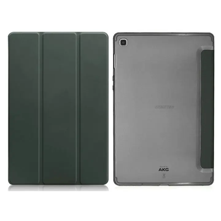 Dark gray Чехол-книжка для планшета, кожаный чехол для samsung Tab S5e 10,5 чехол, прозрачная задняя крышка для samsung Galaxy Tap S 5E чехол T720 T750 - Цвет: Dark gray