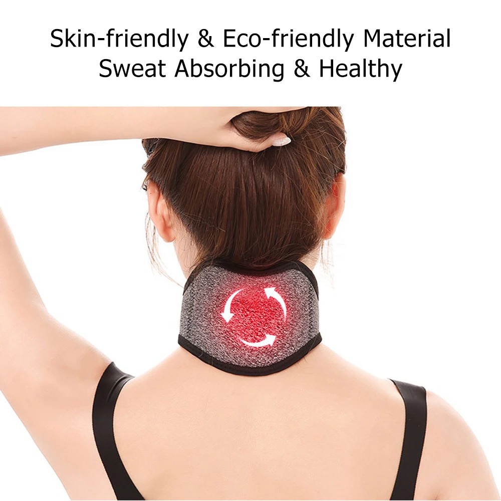 Adjustable neck tourmaline self heating magnetic Neck Support Medical Magnetic Treatment Collar Neck Wrap Protector Pain Relieve