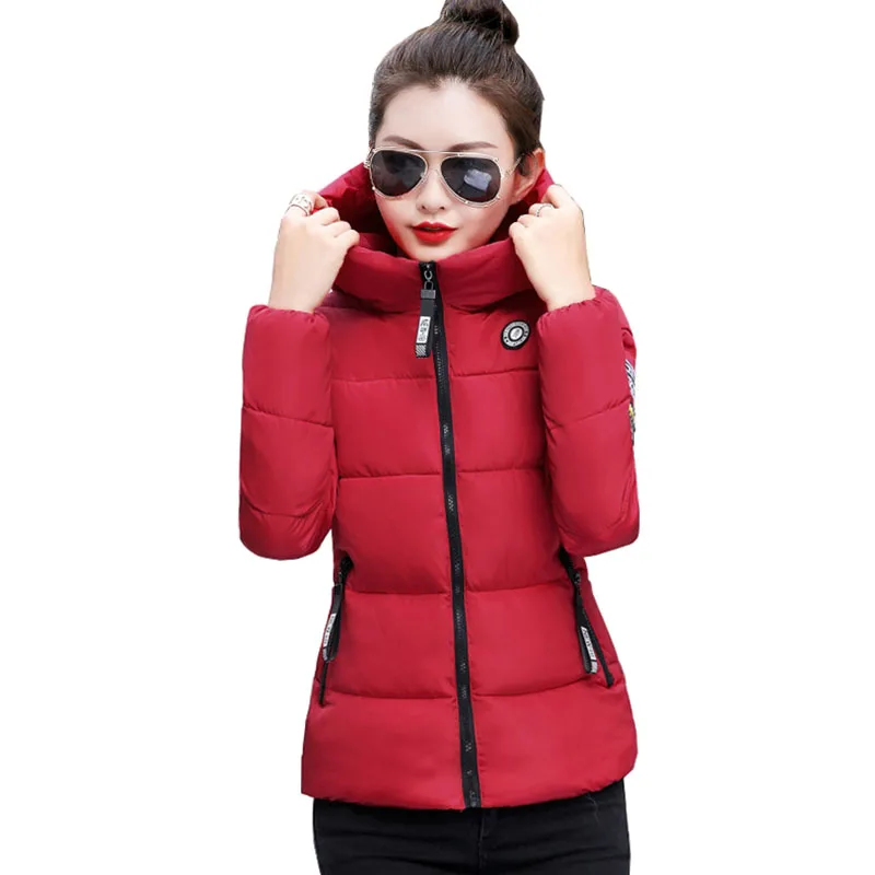 Женская зимняя куртка с капюшоном большого размера, короткая женская куртка с хлопковой подкладкой, осеннее пальто Casaco Feminino Inverno размера плюс 5XL, теплая парка