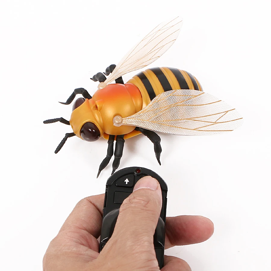 Инфракрасный на дистанционном управлении насекомые Honeybee модель игрушки Моделирование ИК RC Насекомые Пчела Электронный Робот-животное модель игрушка для розыгрыша Шутка игрушки