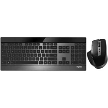 

Rapoo 9900M Multi-Mode Bluetooth Wireless Keyboard and Mouse Combo Connect Up to 4 Devices Ultra-Slim Keyboard and Laser Mouse