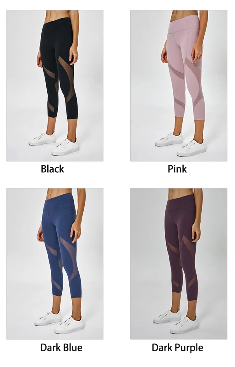 Сексуальные сетчатые штаны для йоги, высокая талия, контроль живота, леггинсы для фитнеса, для женщин, колготки для бега, одежда для спортзала, спортивная одежда