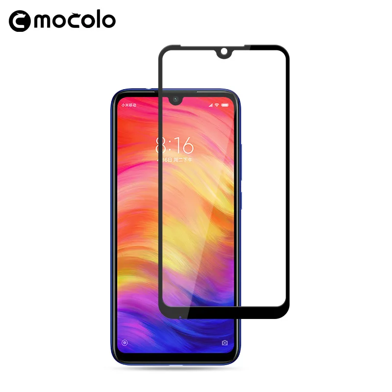 

2PCS Mocolo Redmi Note 7 8 Tempered Glass Full Cover Screen Protector Full Glue Glass Film for Xiaomi Redmi Note 8 Pro Anti-oil