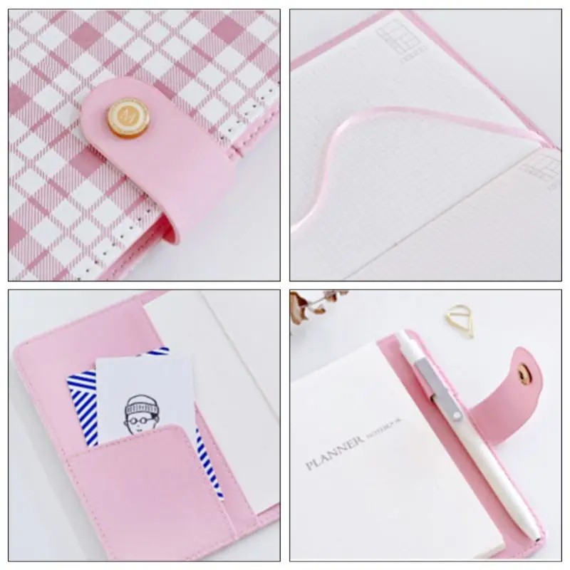 Креативный канцелярский плед мини портативный кожаный чехол для записной книжки студенческий блокнот детский подарок, школьные принадлежности