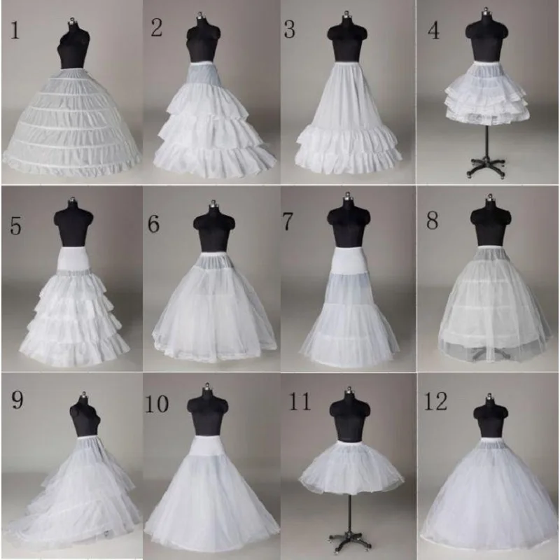 

Ball Gown Adult Women White Petticoat Slip Puffy Bridal Petticoat Underskirt Crinoline Cage for Wedding Dress Vestido De Novia