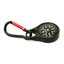 Многофункциональный мини-карабин компас крючок для термометра брелок для кемпинга на открытом воздухе брелок оснастка туристический компас инструмент для выживания