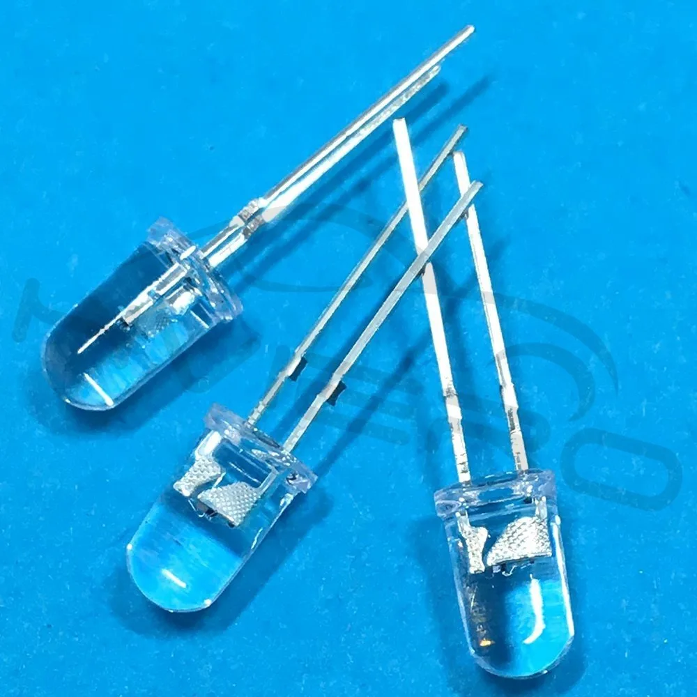 Hviero 100pcs F5 5mm Round Slow RGB Fast RGB Flash Diode Led Rainbow Multi Color Red Green Blue light emitting diodes water clear Lamp