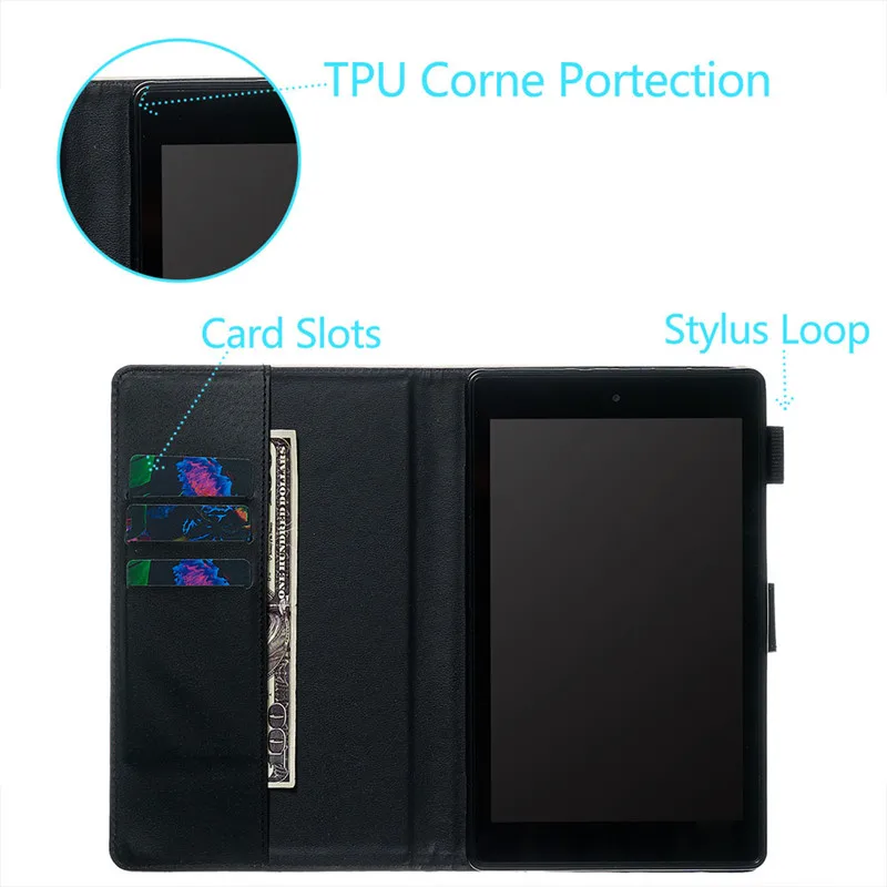 Wekays Coque для Amazon HD 8 HD8 8," мультяшный кожаный смарт-чехол для Amazon Kindle Fire HD8 HD 8 чехол для телефона
