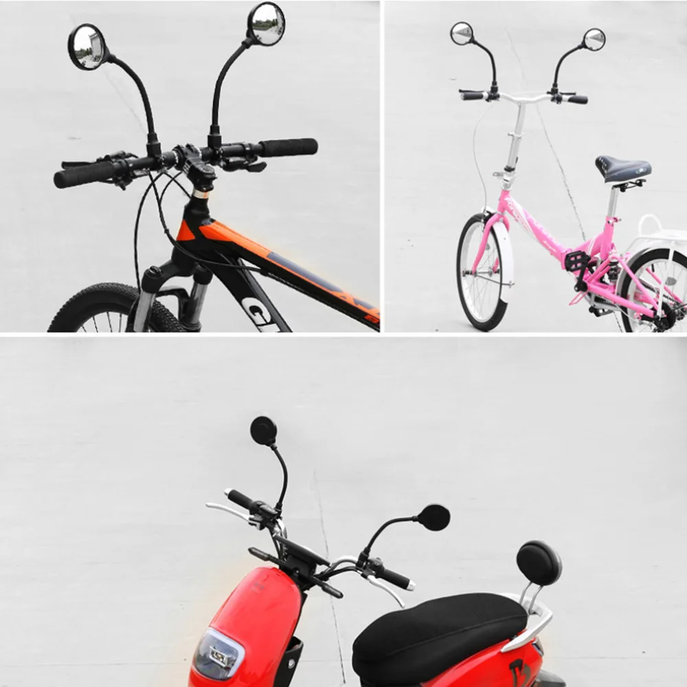 Bicycle Mirror MTB Road Bike Rearview Mirror Motorcycle Electric Vehicle Handlebar Flexible Safe Rear View Cycling Mirror BC0355 (2)