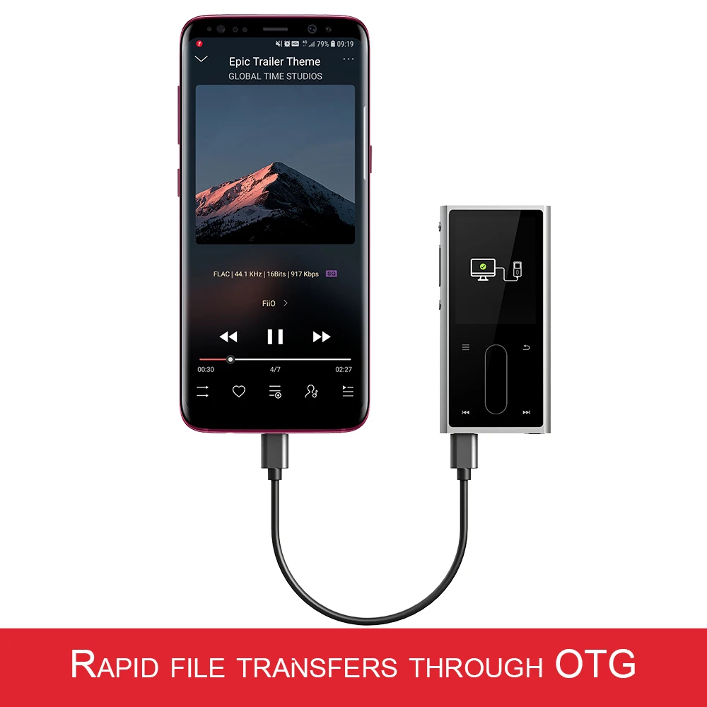 FiiO M3K Metal case Sport Audio Mini Lcd screen