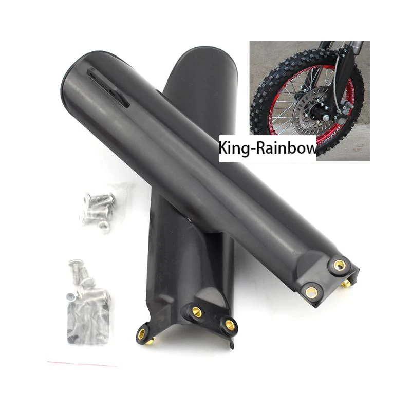 Motocross Fork Guards White Dirt Bike Frame Tube Guard Protection Cover