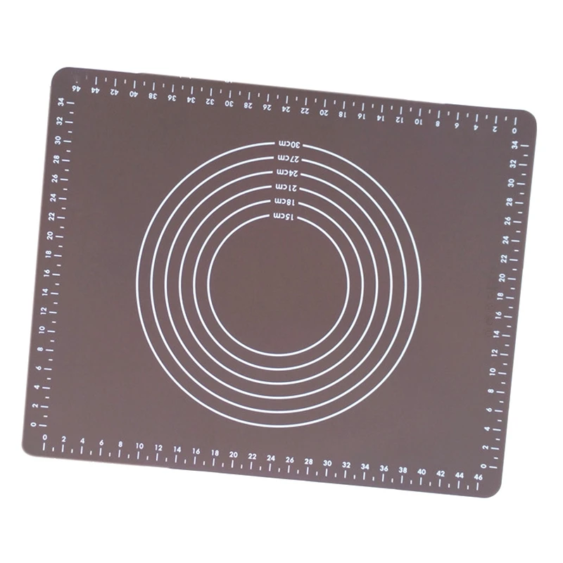 ABSS-силиконовый кондитерский коврик для скручивания кондитерских изделий с измерениями, жаростойкий стол коврик Кондитерская доска, многоразовые не Sti