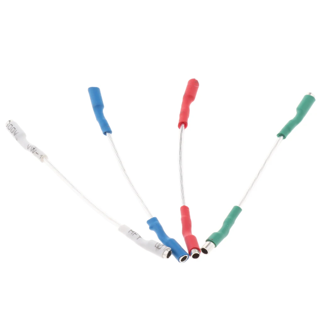 4 Pieces Premium Turntable Phonograph Lead Wires Stereo Cartridge Headshell Wires