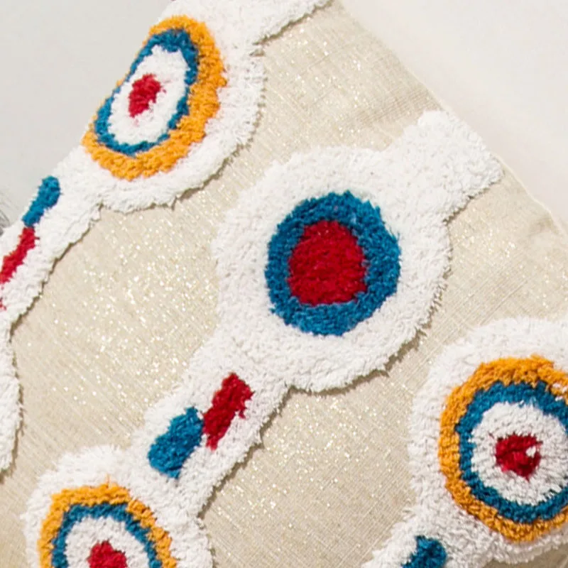 Элегантные серьги, отличное-Наволочка на подушку Ленточки Boho Стиль Этническая подушка крышка ручной работы роскошные марокканский Стиль размером 45*45 см
