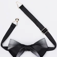 Мужской модный мужской черно-белый galaxy лоскутный галстук-бабочка с перьями мужской женатый мужской женский свадебный